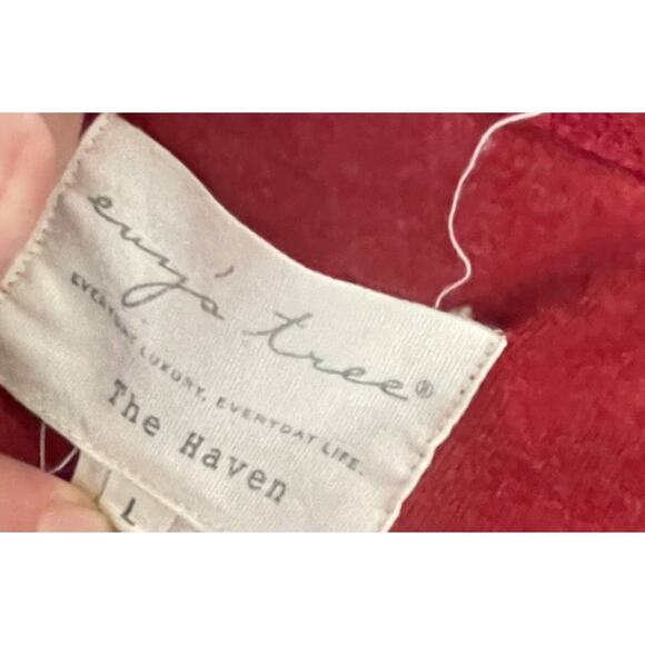 Envy's Tree The Haven Womens Large Red Top Scoop Neck Long Sleeve - Picture 2 of 11